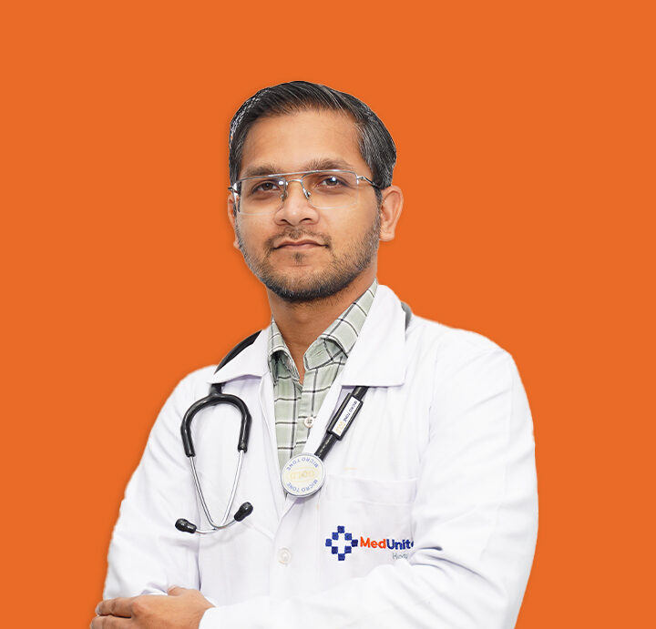Image of Dr. Ahamed Naeemuddin Mohamed – the best emergency medicine consultant in Palakollu, expert in trauma, ICU, resuscitation, and critical care at MedUnited Hospitals.