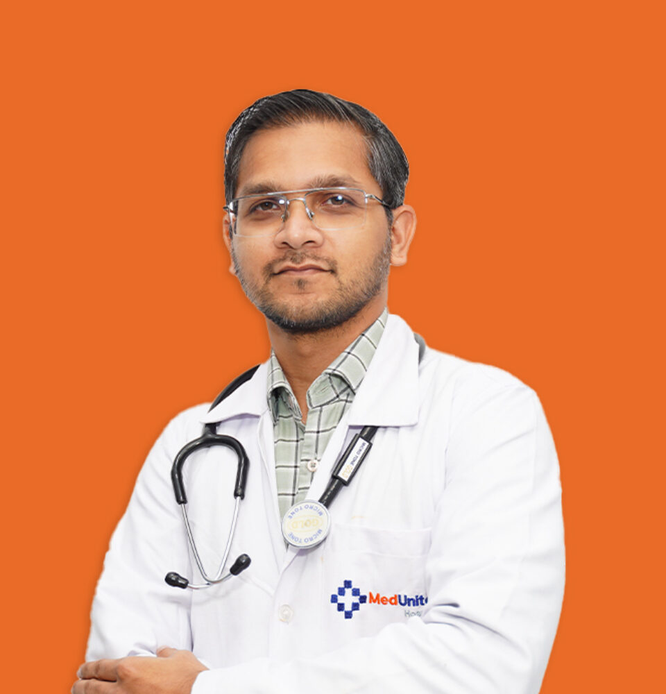 Image of Dr. Ahamed Naeemuddin Mohamed – the best emergency medicine consultant in Palakollu, expert in trauma, ICU, resuscitation, and critical care at MedUnited Hospitals.